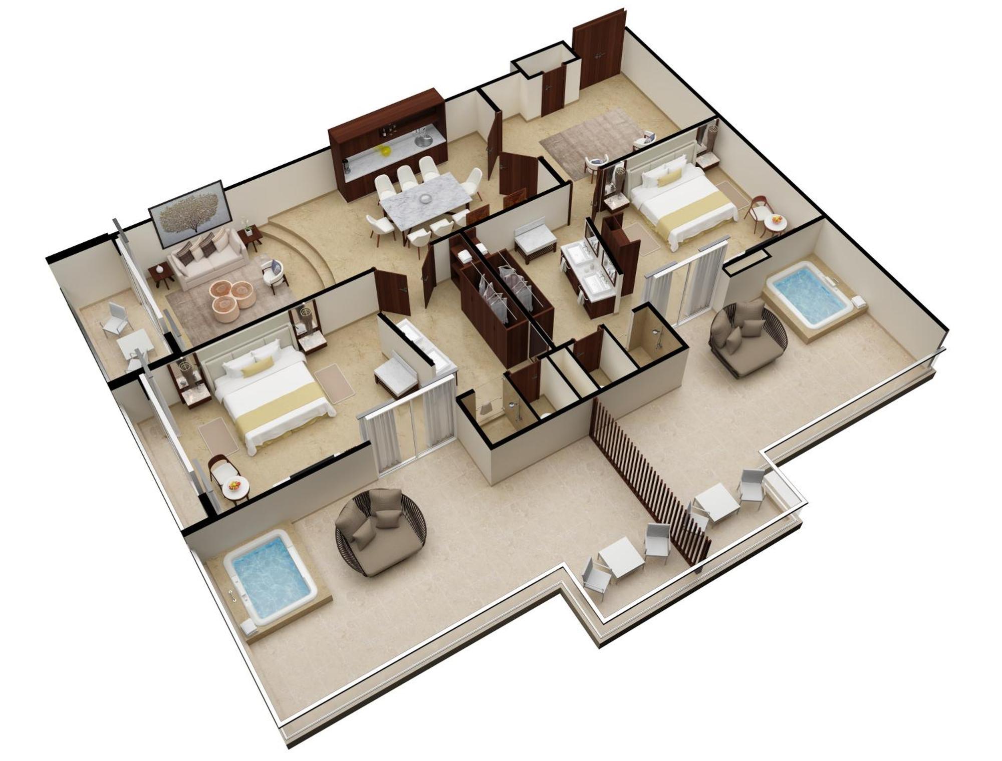 Sun Palace (Adults Only) Cancún Rom bilde
